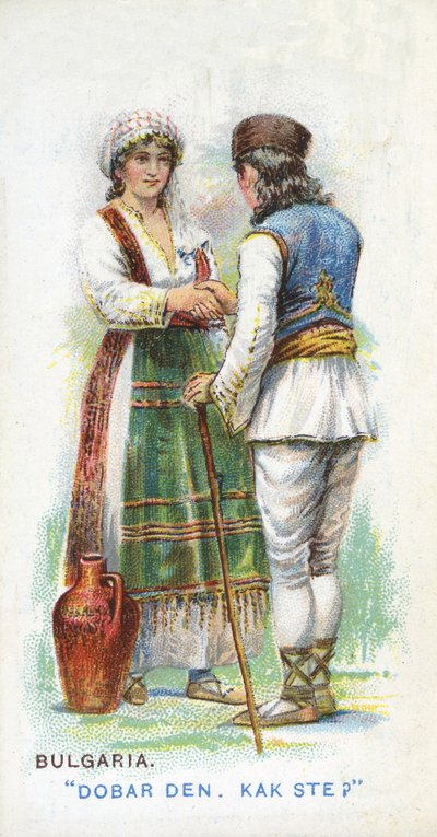 Sædvanlig hilsen i Bulgarien, 1907 af English School