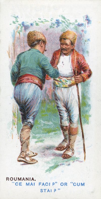 Sædvanlig hilsen i Rumænien, 1907 af English School