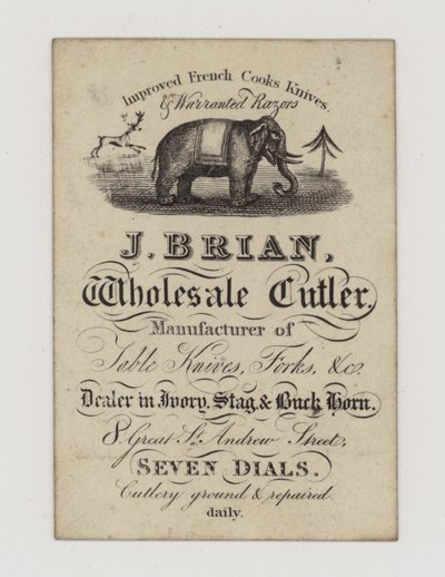 Cutler, J Brian, byttekort af English School