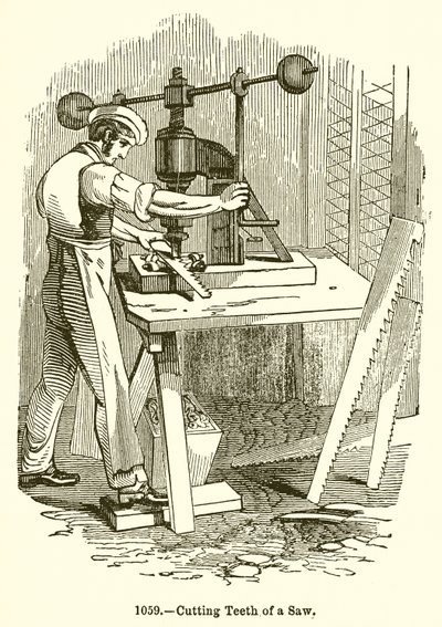 Sägezähne schneiden von English School