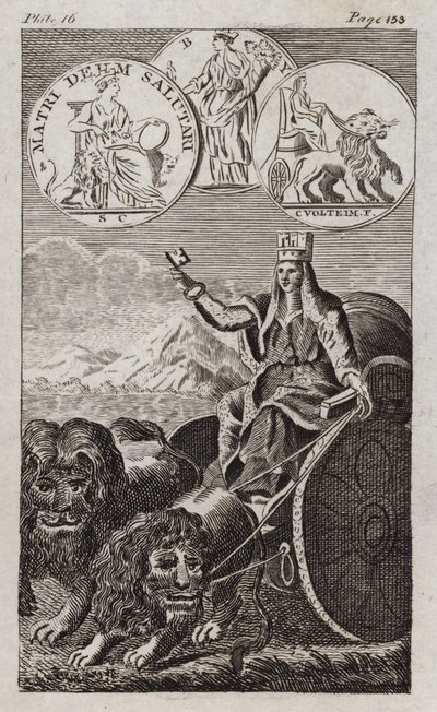 Cybele (gravering) af English School