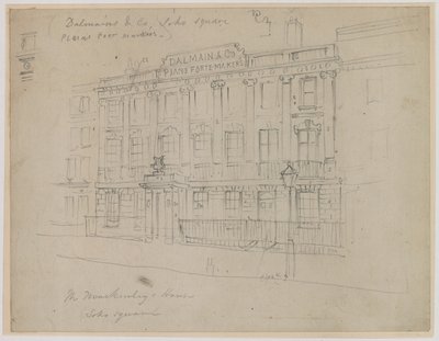 DAlmains Piano Manufacturers, Soho Square af English School