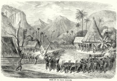 De fijianske krigeres dans (kobberstik) af English School