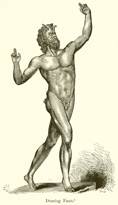 Dansende Faun af English School