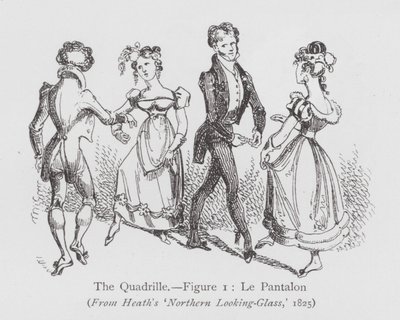 Dans: Quadrille, figur 1, Le Pantalon (litho) af English School