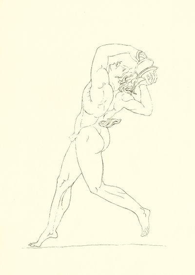 Dansende mandsfigur af English School