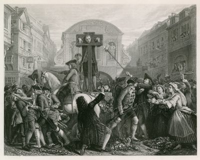 Daniel Defoe i søjlen af English School