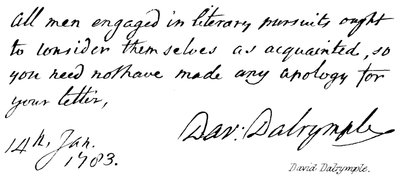 David Dalrymple af English School