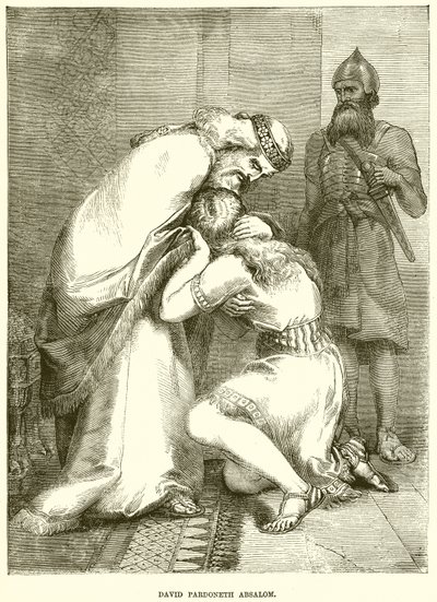 David Pardoneth Absalom af English School