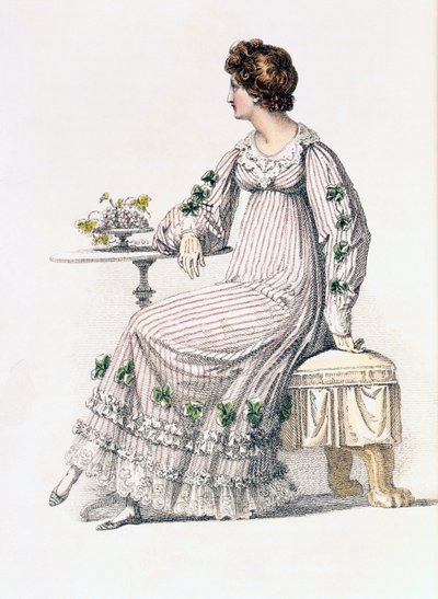 Dagskjole, modetallerken fra Ackermanns Repository of Arts af English School