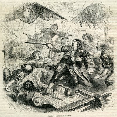 Admiral Carters død, 1692 af English School