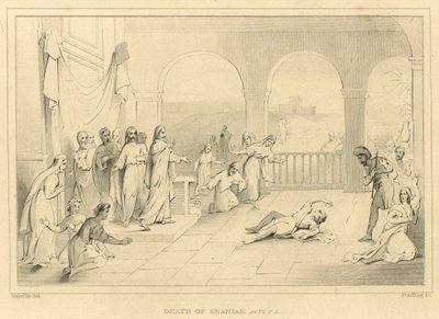 Death of Ananias, Acts V, 5dani af English School