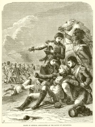 General Abercrombies død i slaget ved Alexandria af English School