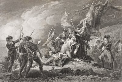 General Montgomerys død i slaget ved Quebec, 1775, fra 