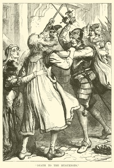 "Død over huguenotterne" af English School