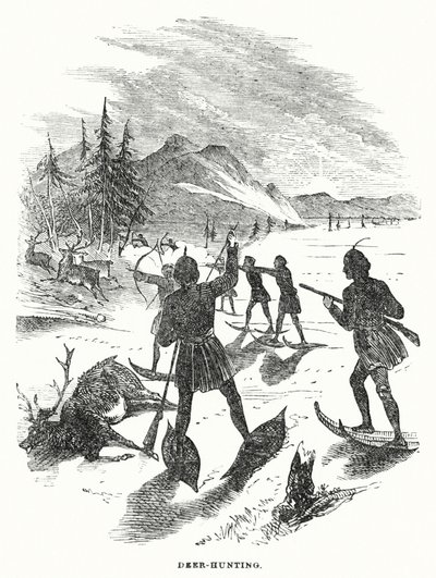 Hjortejagt (kobberstik) af English School