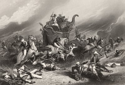 Peishwas-hærens nederlag før Jhansi af general Rose den 1. april 1858, fra 
