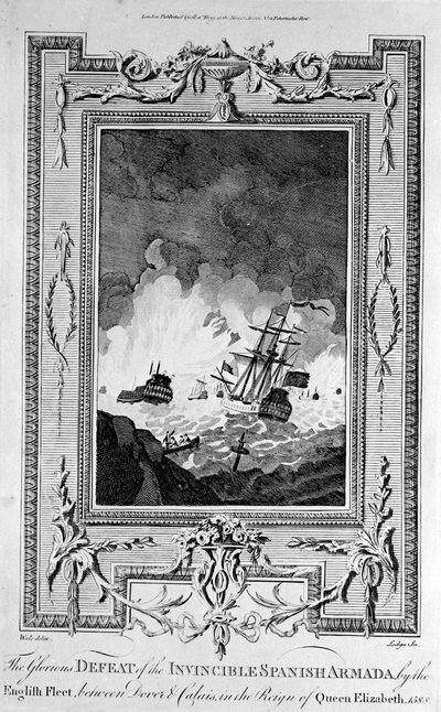 Nederlag af den spanske armada, fra 