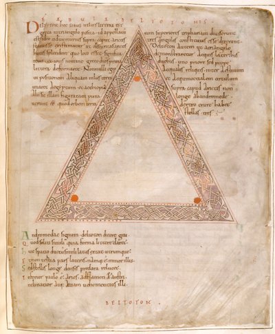 Deltoton, fra Ciceros Aratus (blæk på papir) af English School