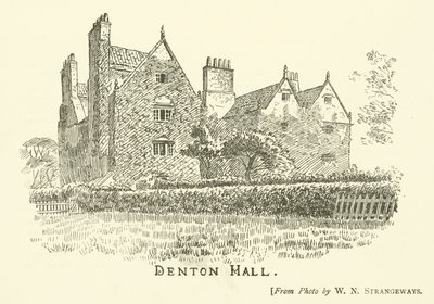 Denton Hall (Gravur) von English School