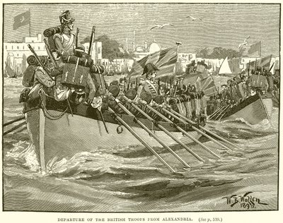 De britiske troppers afgang fra Alexandria af English School