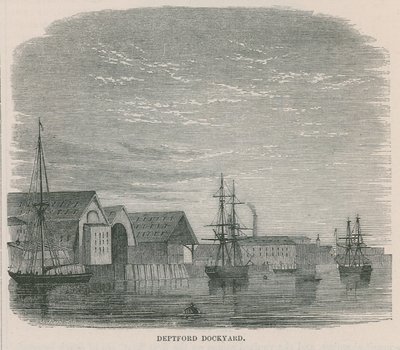 Deptford Dockyard af English School