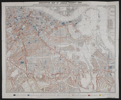 Descriptive Map of London Poverty, af Charles Booth af English School
