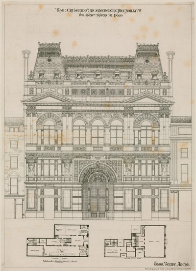 Design til The Criterion Theatre, London af English School