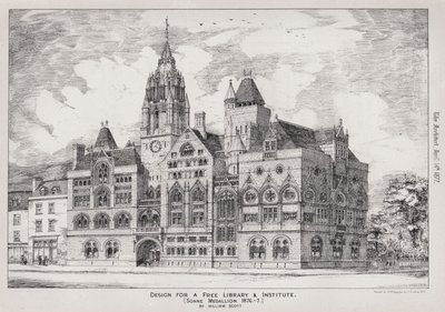 Design til et gratis bibliotek og institut, Soane Medallion af English School