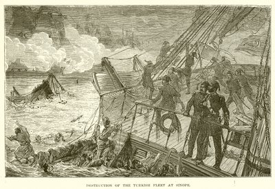 Ødelæggelse af den tyrkiske flåde ved Sinope af English School