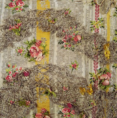 Detalje af en modedukkekjole af English School