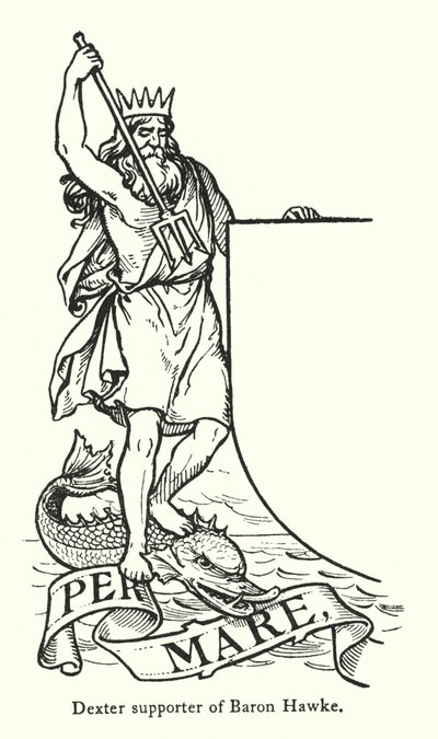 Dexter tilhænger af Baron Hawke (gravering) af English School