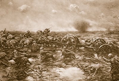 Våbentransportens vanskeligheder, 1914-19 af English School