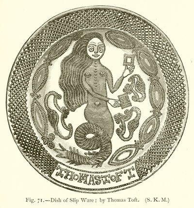 Fad af Slip Ware; af Thomas Toft af English School
