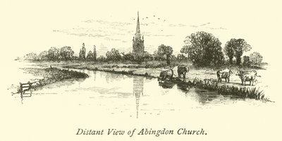 Fjernsyn over Abingdon Church af English School