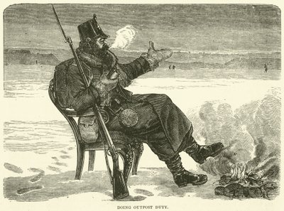 Udfører forposttjeneste, december 1870 af English School