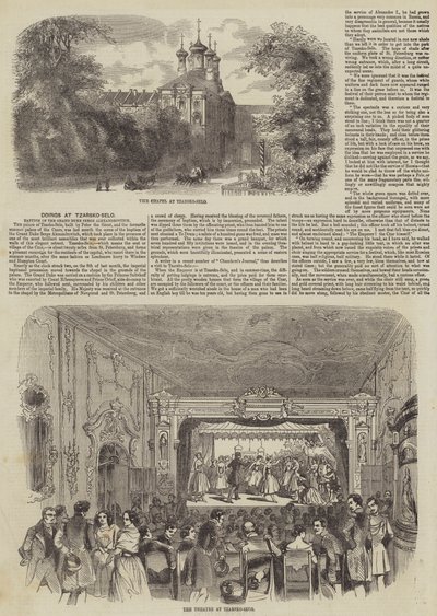 Opgaver ved Tzarsko-Selo (gravering) af English School