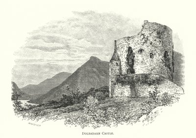Dolbadarn Castle (gravering) af English School