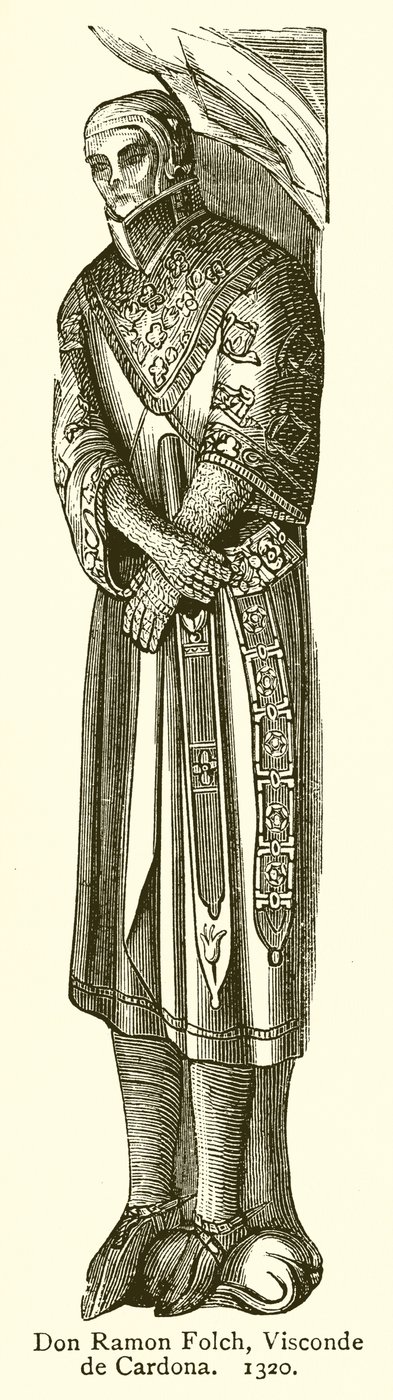 Don Ramon Folch, Viscount of Cardona. 1320 af English School