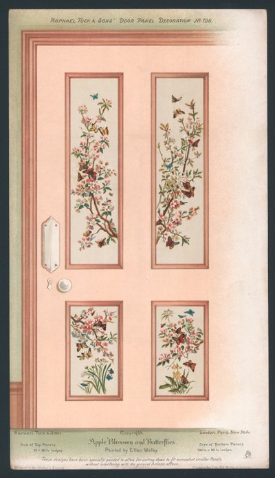 Dørpanel dekoration af English School