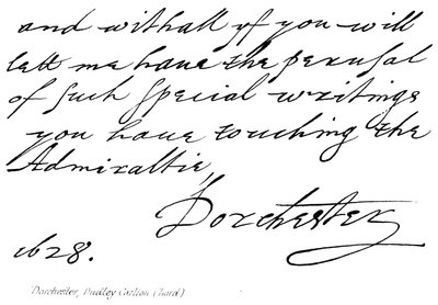 Dorchester, Dudley, Carlton (Lord) af English School