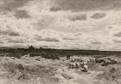 Dornoch, efter G Reid, RSA (litografi) af English School