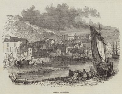 Dover Harbor (gravering) af English School