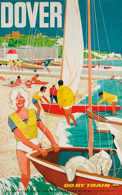 Dover, plakat med reklame for British Railways af English School