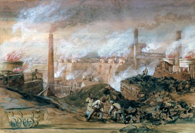 Dowlais Ironworks af English School
