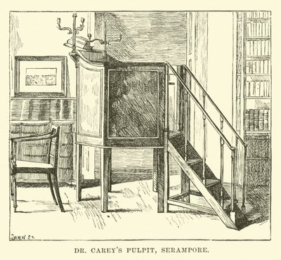 Dr. Careys Prædikestol, Serampore af English School