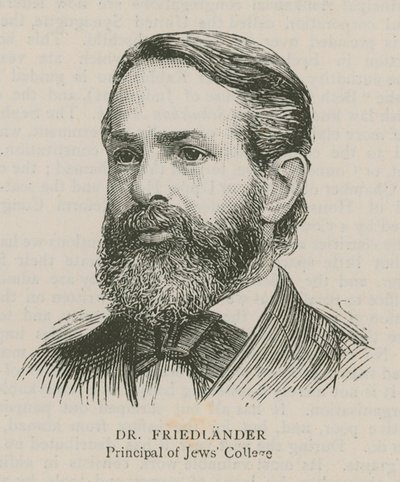 Dr. Friedlander, rektor ved Jews College af English School