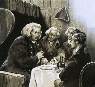 Dr. Johnson til middag af English School