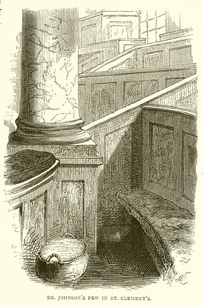 Dr. Johnsons Pew i St. Clements af English School