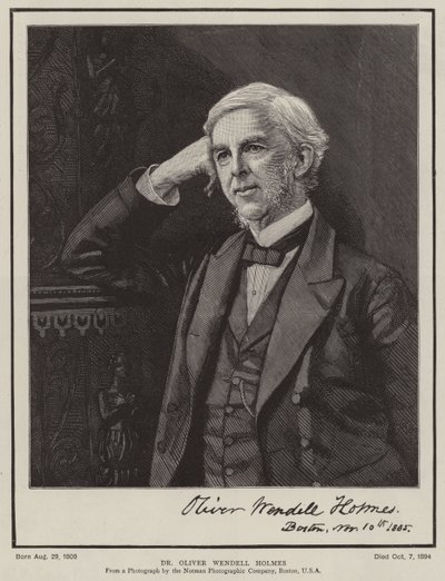 Dr. Oliver Wendell Holmes (gravering) af English School